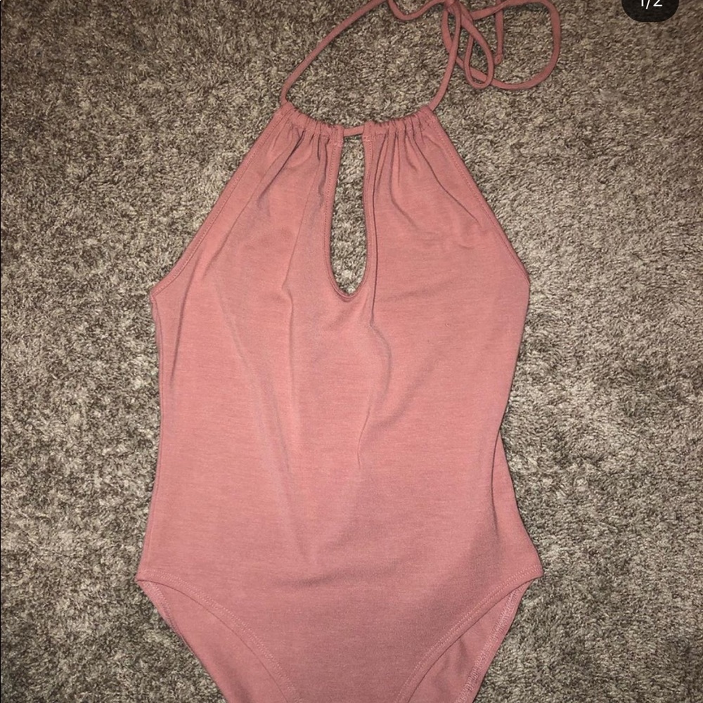F21 mauve bodysuit